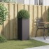 Jardinera acero negro 32x29x75