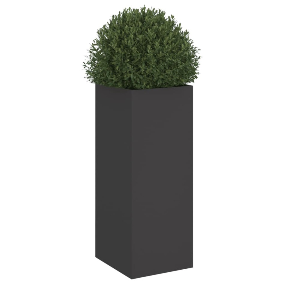 Jardinera acero negro 32x29x75