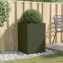 Jardinera acero verde oliva 52x48x75