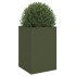 Jardinera acero verde oliva 52x48x75
