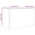 Jardinera de acero inoxidable plateado 62x40x39