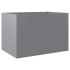 Jardinera de acero galvanizado plateado 62x40x39