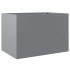 Jardinera de acero galvanizado plateado 62x40x39