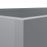 Jardinera de acero galvanizado plateado 62x40x39