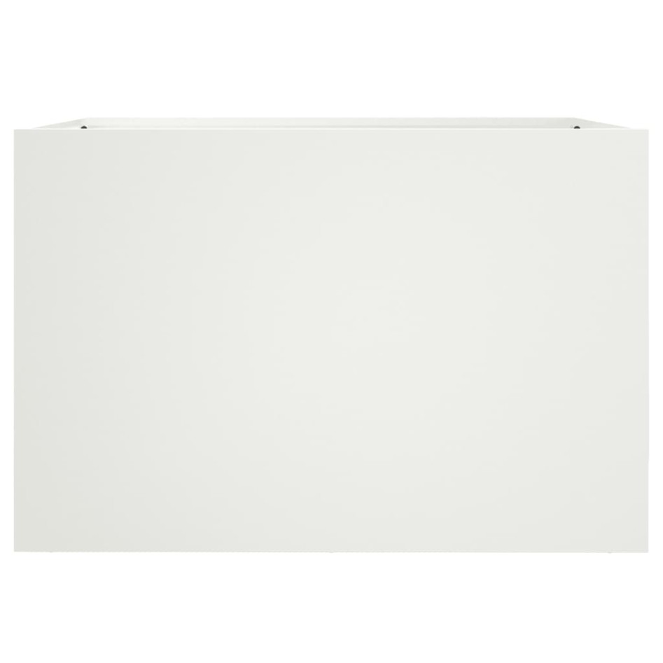 Jardinera acero blanco 62x47x46