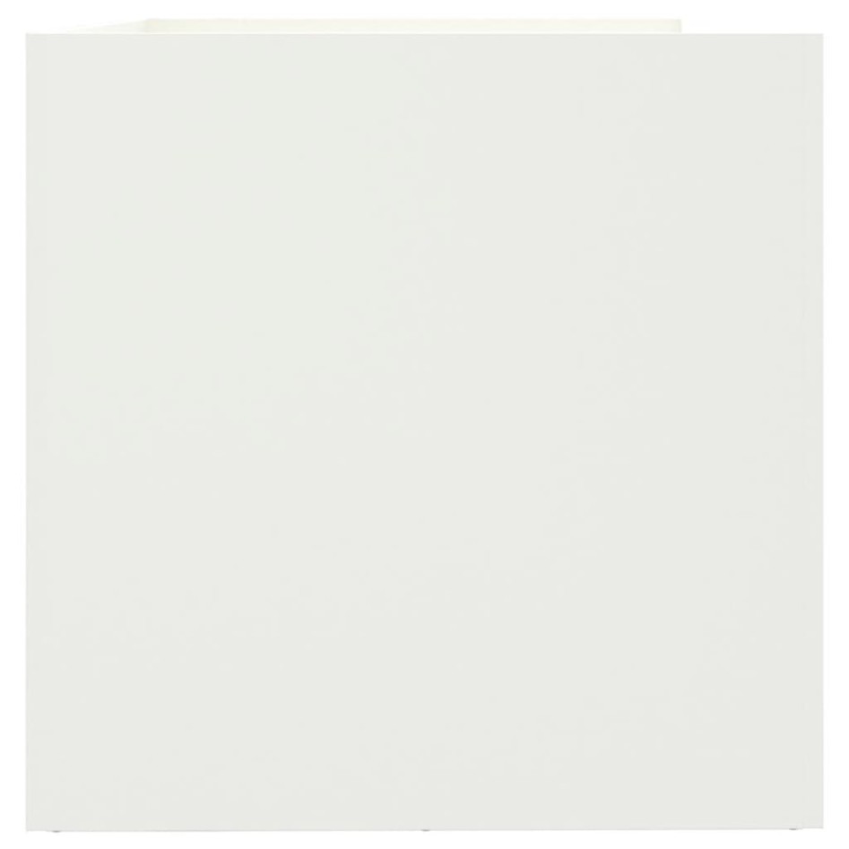 Jardinera acero blanco 62x47x46