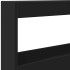 Cabecero de cama con LED negro 100x17x102