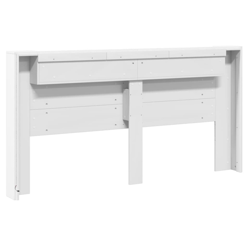 Cabecero de cama con LED blanco 200x16,5x103,5