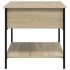 Mesa de centro madera ingeniería metal roble Sonoma