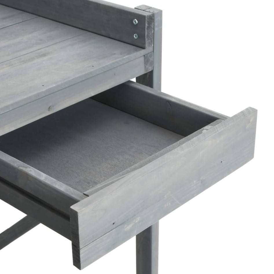 Banco para macetas con enrejado madera maciza de abeto