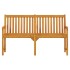 Banco de jardín 150 cm madera maciza de