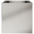 Jardinera de acero inoxidable plateado 49x47x46