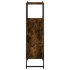 Armario de baño madera ingeniería roble ahumado 33x33x120,5