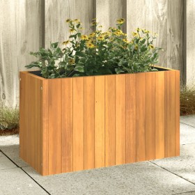 Jardinera de madera maciza de acacia 59x27,5x35
