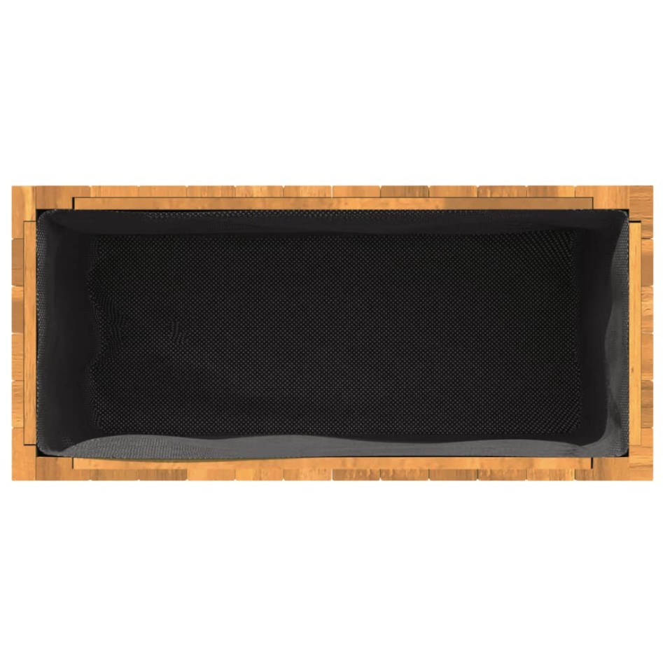Jardinera de madera maciza de acacia 59x27,5x35