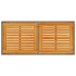 Mesa de jardín superficie de madera ratán PE gris 115x54x74
