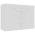 Aparador de madera contrachapada blanco 88x30x65