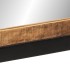 Espejo de baño madera maciza de mango y vidrio 55x1x60