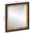 Espejo de baño madera maciza de mango y vidrio 55x1x60