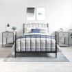 Mesita de noche 2 uds madera ingeniería gris Sonoma 44x45x58 cm