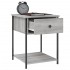Mesita de noche 2 uds madera ingeniería gris Sonoma 44x45x58