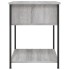 Mesita de noche 2 uds madera ingeniería gris Sonoma 44x45x58