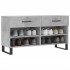 Banco zapatero madera de ingeniería gris hormigón 102x35x55