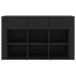 Aparador de madera contrachapada negro 100x30x59,5