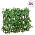 Enrejado expandible hiedra artificial verde 5 uds 180x30