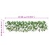 Enrejado expandible hiedra artificial verde 5 uds 180x30
