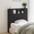 Cabecero de cama con luz LED negro 100x16,5x103,5