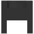 Cabecero de cama con luz LED negro 100x16,5x103,5