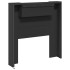 Cabecero de cama con luz LED negro 100x16,5x103,5