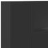 Cabecero de cama con luz LED negro 100x16,5x103,5