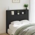 Cabecero de cama con luz LED negro 120x16,5x103,5
