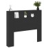 Cabecero de cama con luz LED negro 120x16,5x103,5