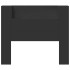 Cabecero de cama con luz LED negro 120x16,5x103,5