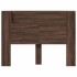 Cabecero de cama con luz LED marrón roble 140x16,5x103,5