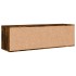 Mueble de TV madera de ingeniería roble ahumado 120x34x37