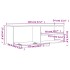 Mueble de TV madera de ingeniería roble ahumado 120x34x37