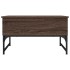 Mesa de centro madera ingeniería metal marrón roble 70x50x40