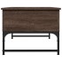 Mesa de centro madera ingeniería metal marrón roble 70x50x40