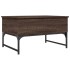 Mesa de centro madera ingeniería metal marrón roble 70x50x40
