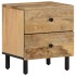 Mesita de noche de madera maciza de mango 40x33x46