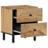 Mesita de noche de madera maciza de mango 40x33x46