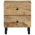Mesita de noche de madera maciza de mango 40x33x46