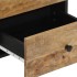 Mesita de noche de madera maciza de mango 40x33x46