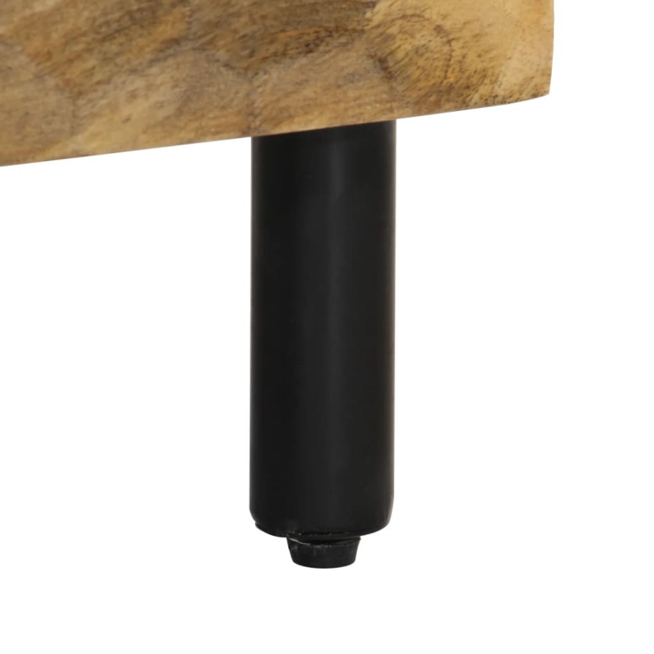 Mesita de noche de madera maciza de mango 40x33x46