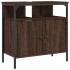 Armario lavabo baño madera ingeniería roble marrón 60x30x60