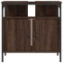 Armario lavabo baño madera ingeniería roble marrón 60x30x60